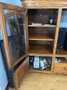 Oak entertainment center