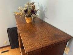 Oak entertainment center