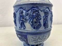 Antique stoneware pitcher ￼