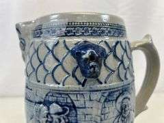 Antique stoneware pitcher