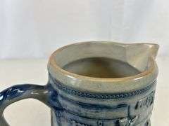 Antique stoneware pitcher ￼