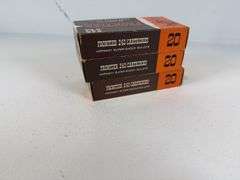 243 Winchester ammunition lot contains two boxes frontier 243 Winchester ammunition. 32 rounds of 75