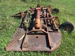 Pull type rotary mower