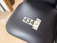 Black banquet style chairs – stackable