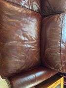 Leather restoration hardware couch