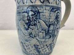 Antique stoneware pitcher