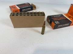 243 Winchester ammunition lot contains two boxes frontier 243 Winchester ammunition. 32 rounds of 75