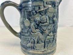 Antique stoneware pitcher ￼
