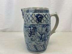 Antique stoneware pitcher