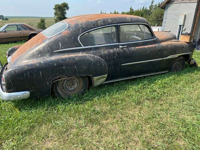 1950s Chevrolet Fleetline Deluxe 2 door coupe. Not currently running. Manual transmission. Inline 6 
