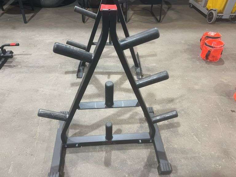 Weightlifting plate tree