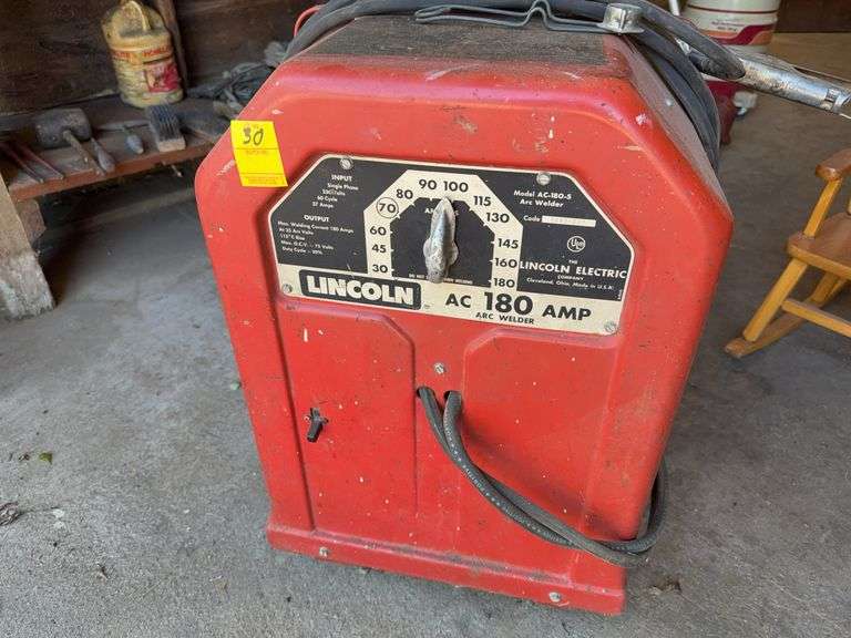 Lincoln model AC – 180 – S arc welder