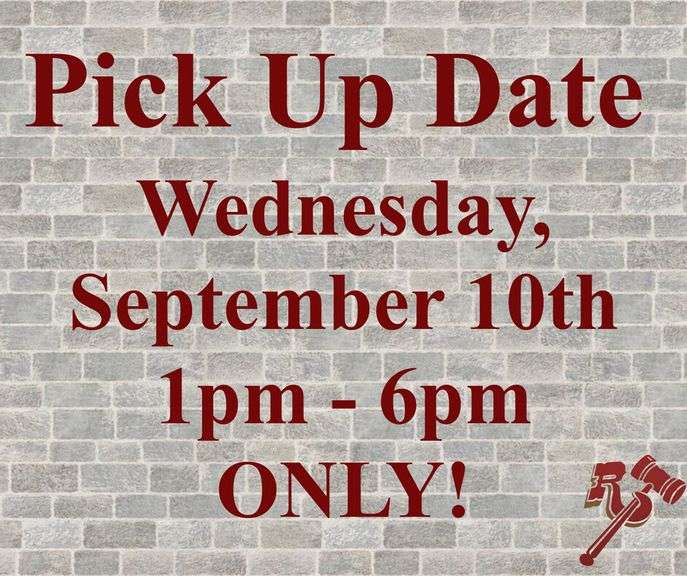 Pickup is Wednesday, 1-6PM Only!