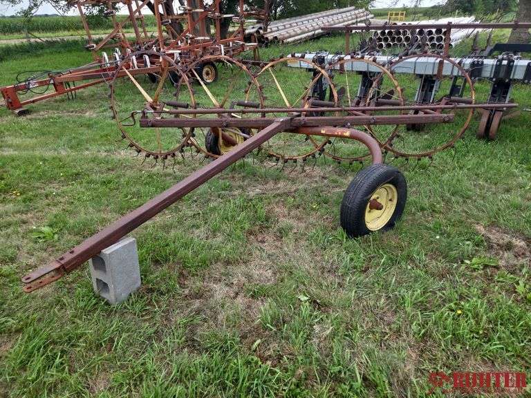 Vintage Farmhand Wheel Hay Rack