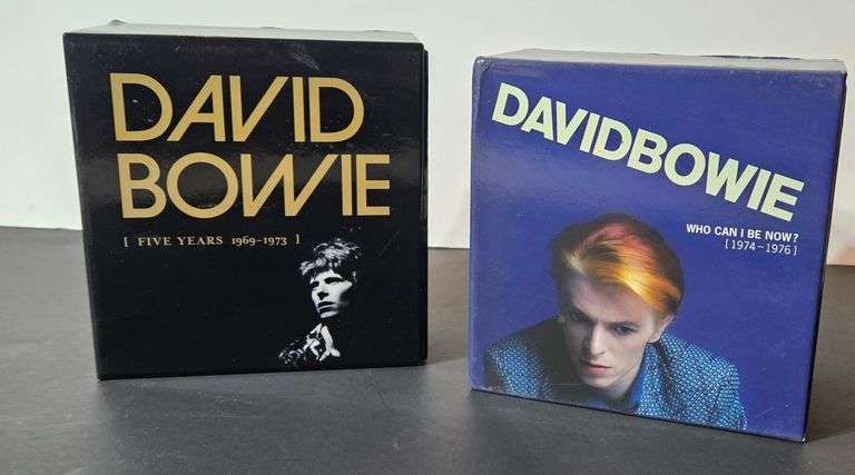 David Bowie Box Sets on CD w/books- Complete Works 1969-1973, 1974-1976