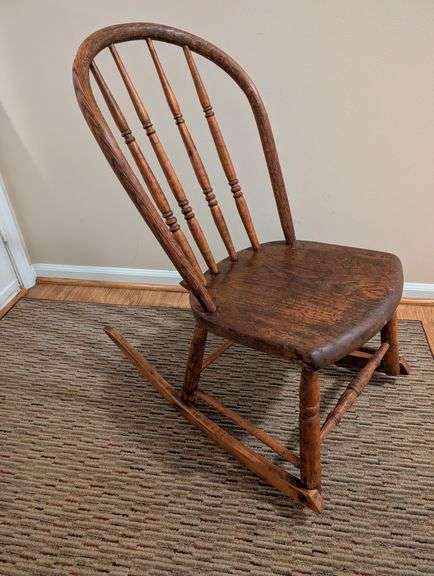 Antique sewing rocking chair