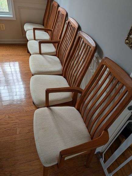 Benny LInden teak teak dining room chairs