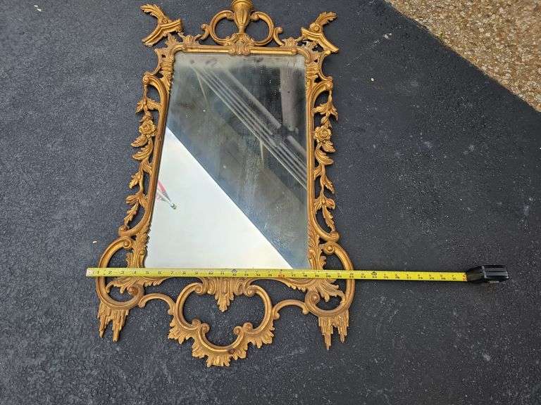 Vintage Italian Baroque Gilt Mirror- needs repair