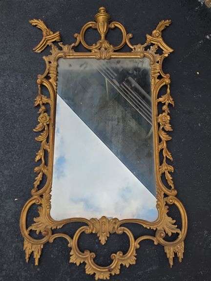 Vintage Italian Baroque Gilt Mirror- needs repair