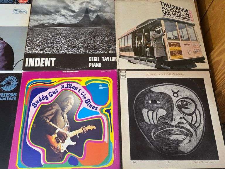 Assorted Vintage Vinyl Records- Buddy Guy, Thelonious Monk, Taj Mahal and more
