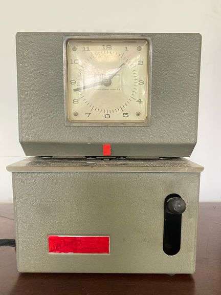 Vintage Lathem 2121 Time Clock