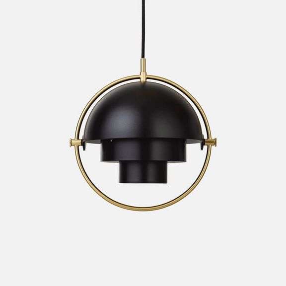GUBI Black and Brass Multi Light Pendant RETAIL Price $1,199- See Description