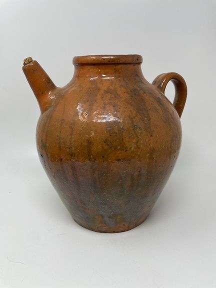 Antique Terracotta Olive Oil Jug