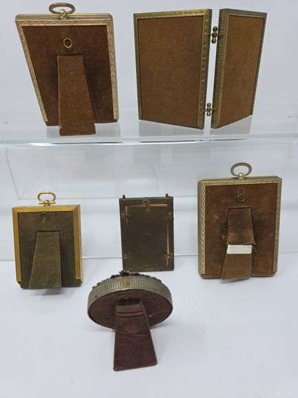 Antique Picture Frames with Antique Photos and 1 double frame with photo of older photographs