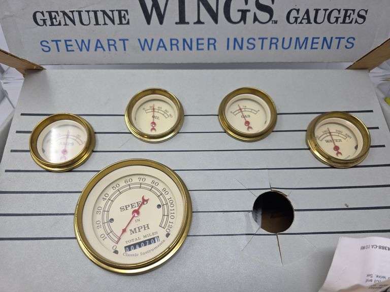 Stewart Warner Genuine Wings Gauges- as shown