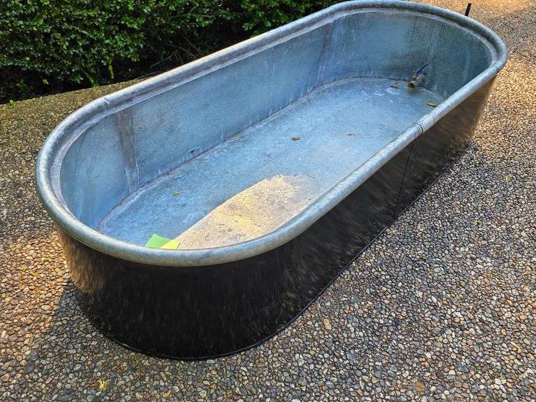 5' 3" Galvanized Stock Tank with Drain