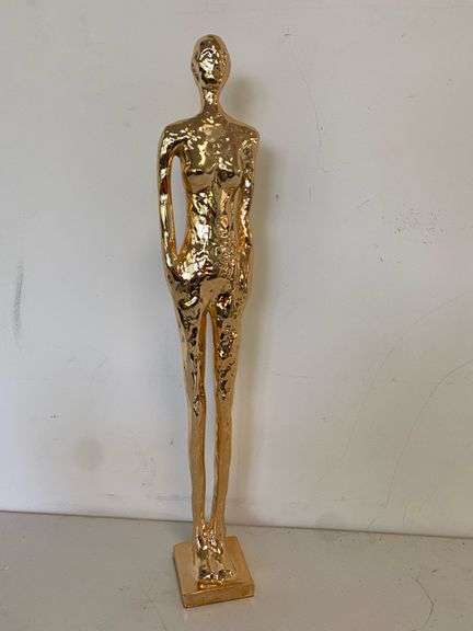 Gold Tone "Au Natural" Sculptural Statue