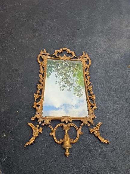 Vintage Italian Baroque Gilt Mirror- needs repair