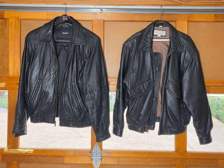 Men's Collezione and Wilsons Leather Jackets- Size Medium