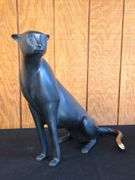 Loet Venderveen Broze Sitting Cheetah Sculpture- 76/500 with COA