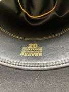 Resistol Black Gold 20X Beaver Felt Black Cowboy Hat NIB