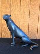 Loet Venderveen Broze Sitting Cheetah Sculpture- 76/500 with COA