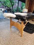 Master Massage Equipment Husky Gibraltar XXL 32" Portable Massage Table with various accessories