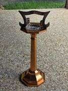Art Deco Cigar Smoking Stand with Löwenbräu Ashtray
