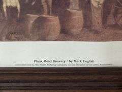 1980 Fredric Miller Plank Road Brewery Framed Print by Mark English