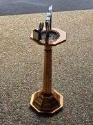 Art Deco Cigar Smoking Stand with Löwenbräu Ashtray