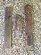 3) Martha Cassels Female Painted Figures on Wood Planks
