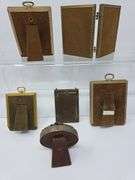 Antique Picture Frames with Antique Photos and 1 double frame with photo of older photographs