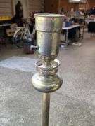 Vintage Brass Torchiere Floor Lamp