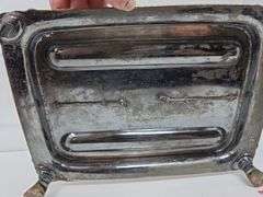 Antique Silverplate Double Tray Inkwell Set- some damage