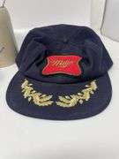 Vintage Miller Scrambled Egg Officer Hats, Bottle Opener and 50th Anniversary Mug