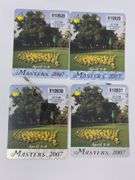 4) 2007 Vintage Masters Tournament Badges-Zach Johnson Champion
