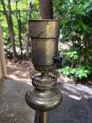 Vintage Brass Torchiere Floor Lamp