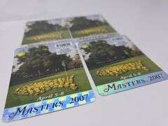 4) 2007 Vintage Masters Tournament Badges-Zach Johnson Champion