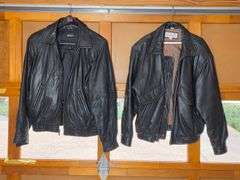 Men's Collezione and Wilsons Leather Jackets- Size Medium