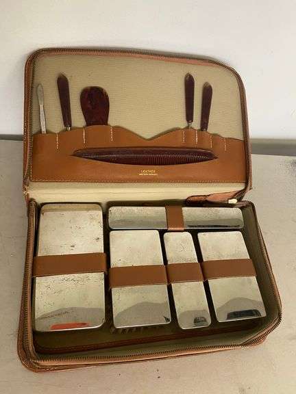 Vintage German Leather Sovereign Grooming Kit